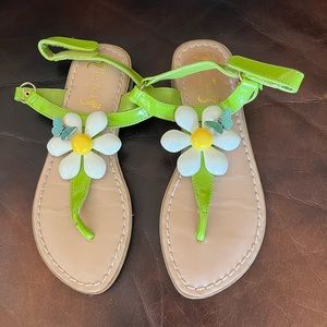 Girl’s Sandals Miss Trish brand sunflower and butterfly size 13